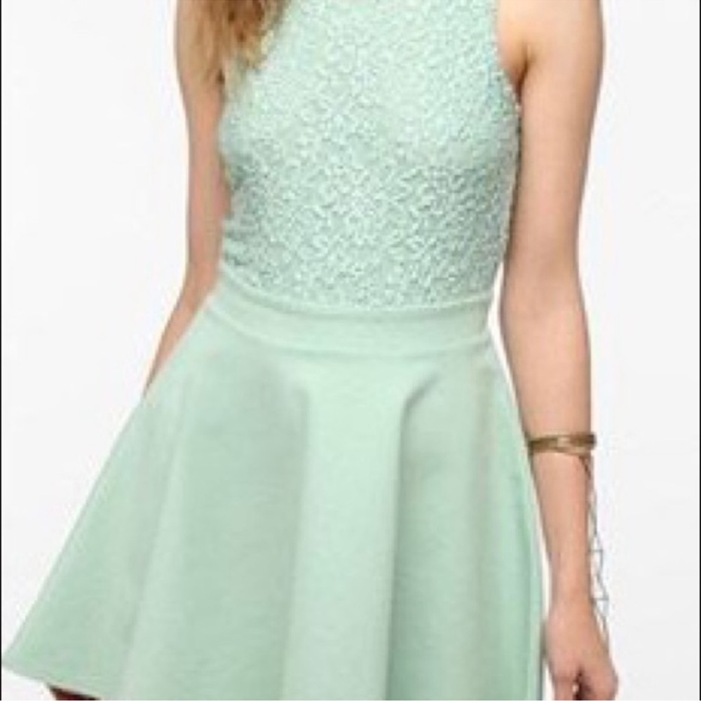 Woman’s Uban Outfitters Mint Green Lace Dress